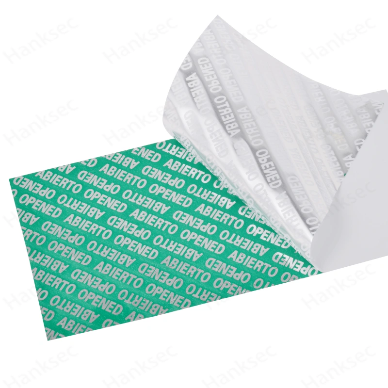 Total Transfer OPENED Label Material