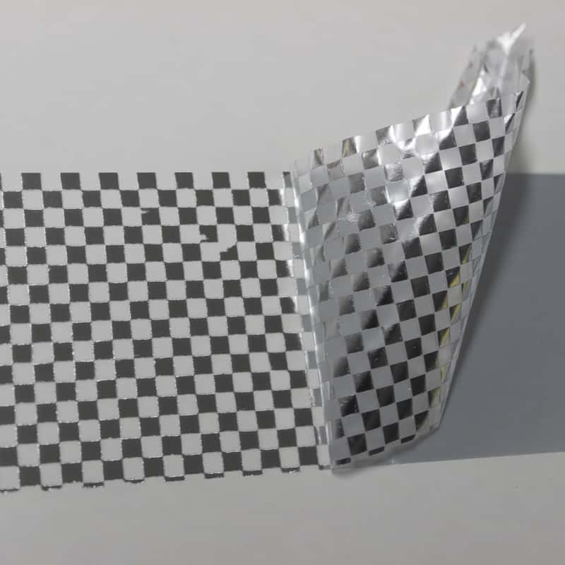 Partial Transfer Checkerboard VOID Label