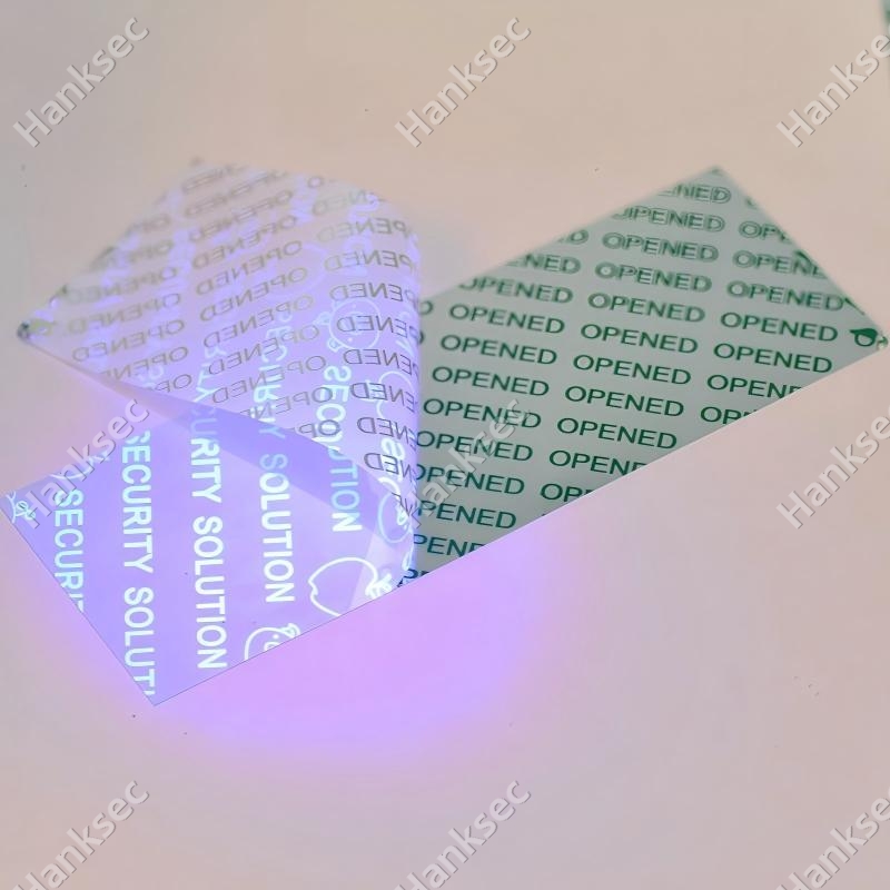 Full transfer partial transfer non transfer VOID label material comparison