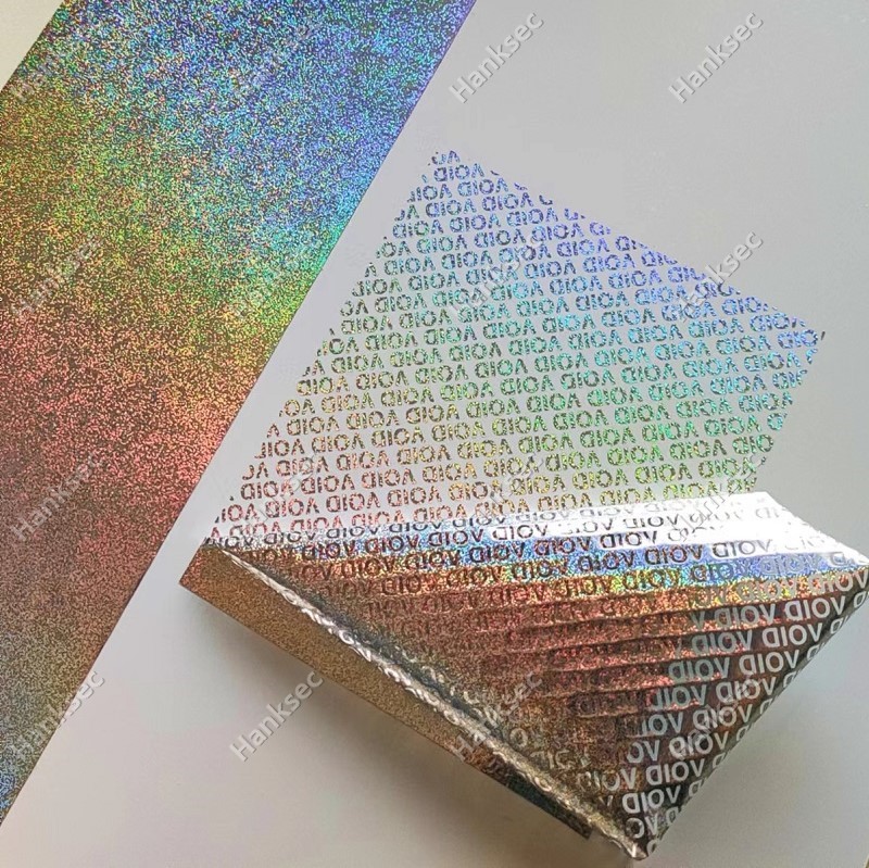 Partial Transfer Holo Silver Label Material