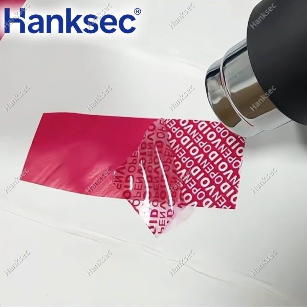 Anti Heat Tamper Evident Sticker Heat Gun Test