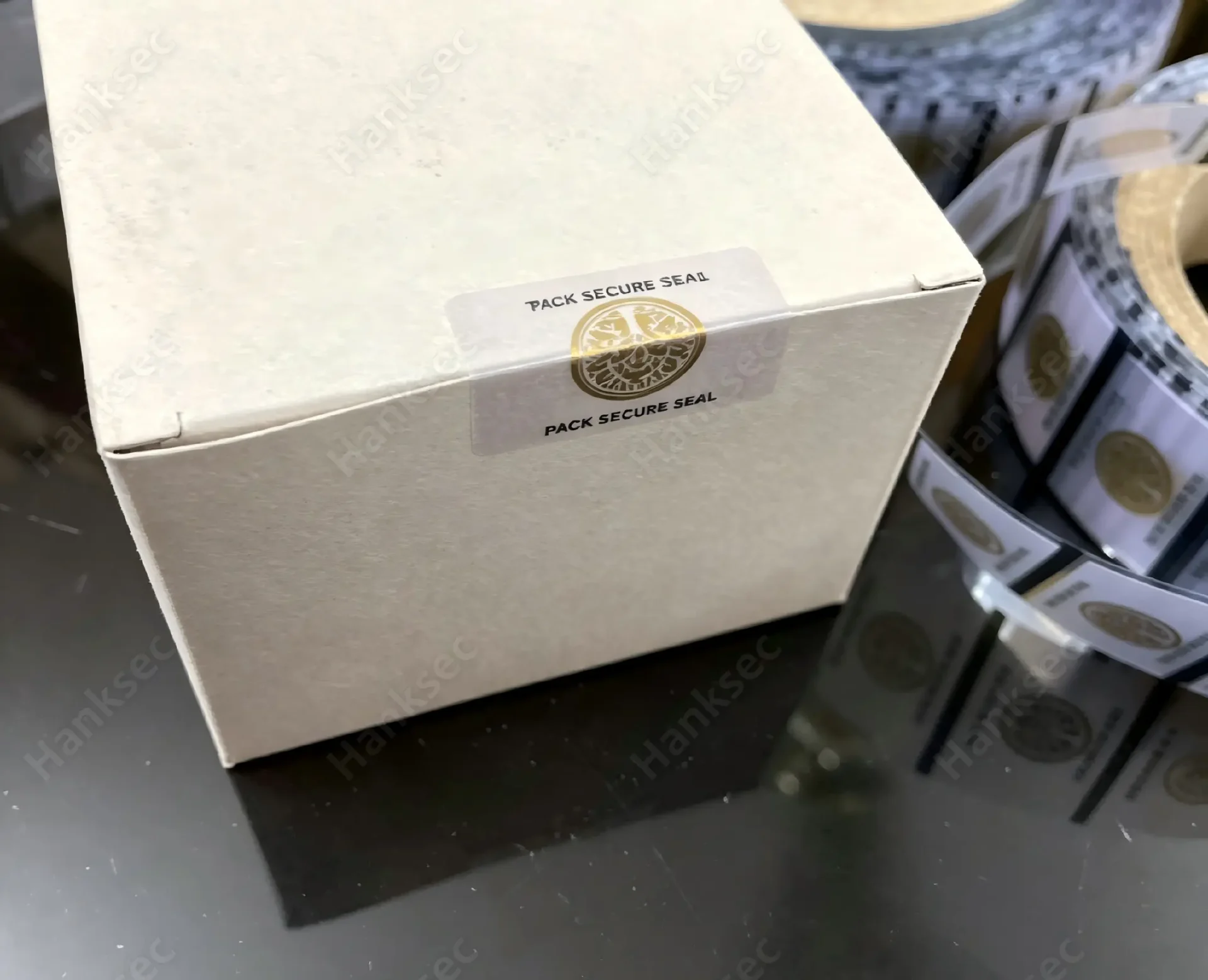 Custom Printed Void Security Label On Carton