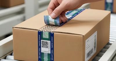 Tamper evident security tapes for logistics and carton sealing