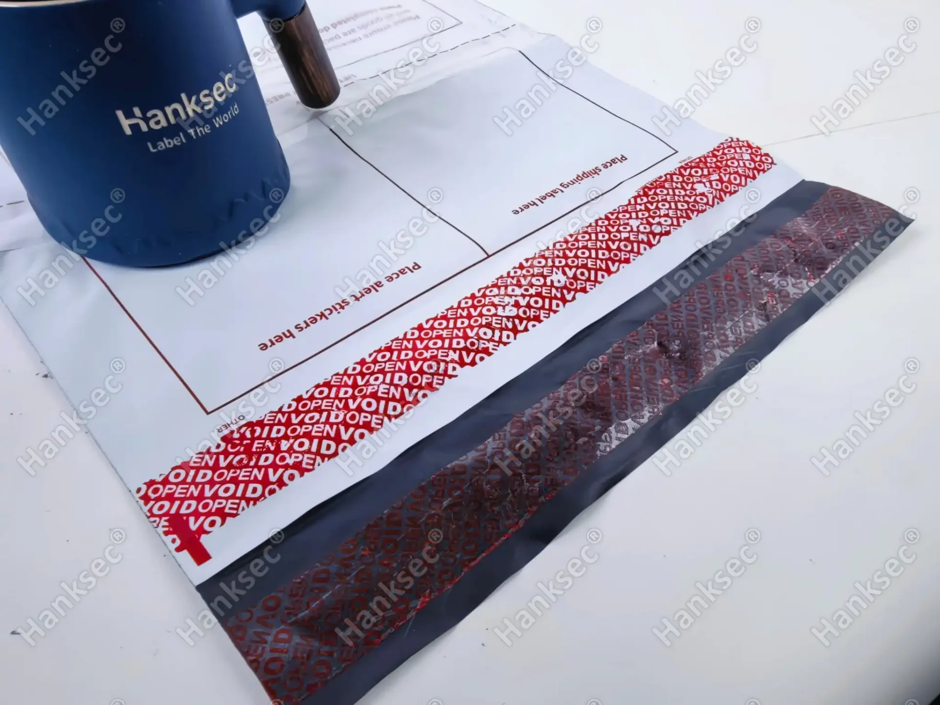 Double Sided Void Security Tape Unwound Material
